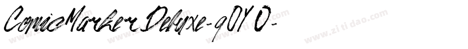 ComicMarkerDeluxe-qOY0字体转换