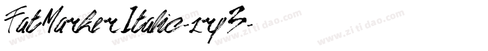 FatMarkerItalic-zrp3字体转换