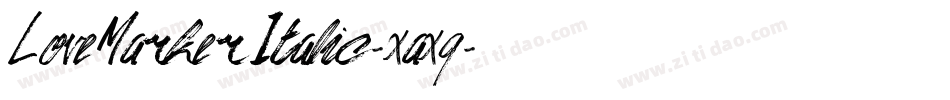 LoveMarkerItalic-xaxq字体转换