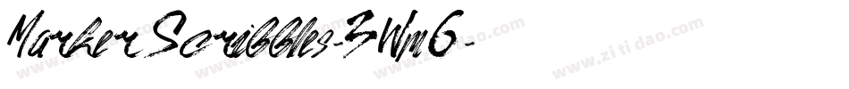 MarkerScribbles-3Wm6字体转换