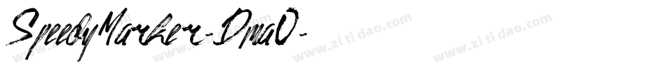 SpeedyMarker-Dma0字体转换
