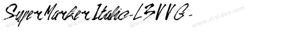 SuperMarkerItalic-L3VVG字体转换