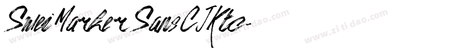 SweiMarkerSansCJKtc字体转换