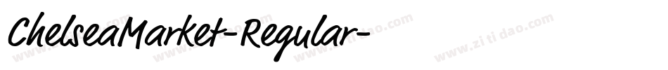 ChelseaMarket-Regular字体转换
