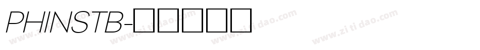 PHINSTB字体转换