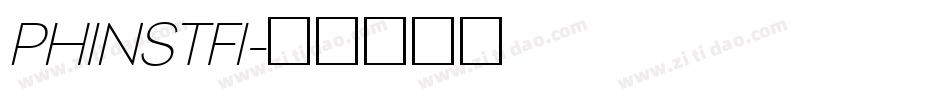 PHINSTFI字体转换
