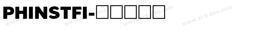 PHINSTFI字体转换