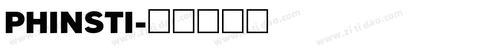 PHINSTI字体转换