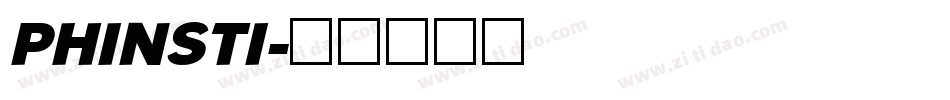 PHINSTI字体转换