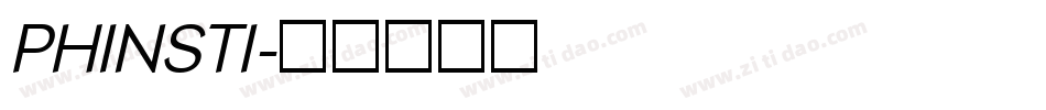 PHINSTI字体转换