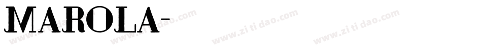 Marola字体转换