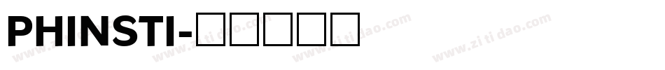 PHINSTI字体转换