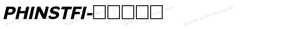 PHINSTFI字体转换