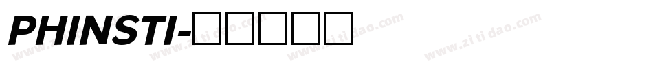 PHINSTI字体转换