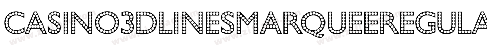 Casino3DLinesMarqueeRegular-ALPeM字体转换