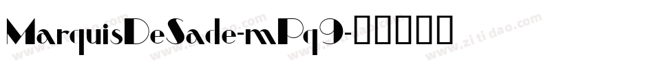 MarquisDeSade-mPq9字体转换