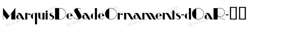 MarquisDeSadeOrnaments-dOaR字体转换