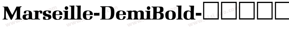 Marseille-DemiBold字体转换