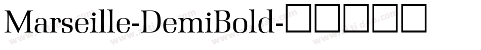 Marseille-DemiBold字体转换