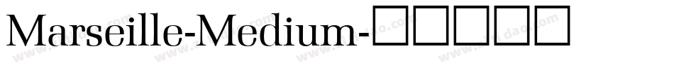 Marseille-Medium字体转换