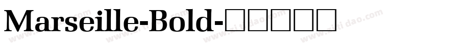 Marseille-Bold字体转换
