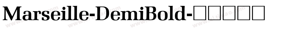 Marseille-DemiBold字体转换