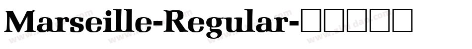 Marseille-Regular字体转换