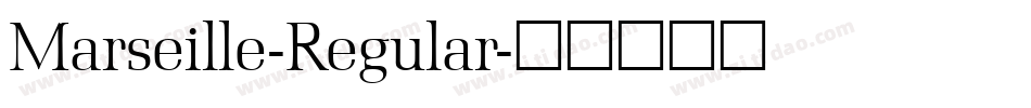 Marseille-Regular字体转换