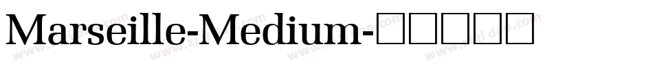 Marseille-Medium字体转换