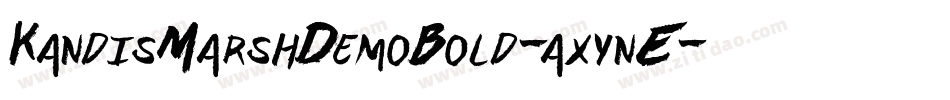 KandisMarshDemoBold-axynE字体转换