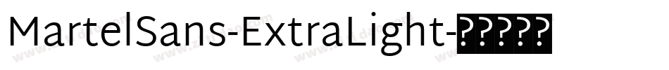 MartelSans-ExtraLight字体转换