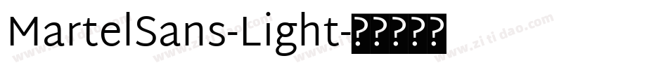 MartelSans-Light字体转换