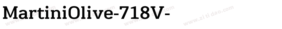 MartiniOlive-718V字体转换