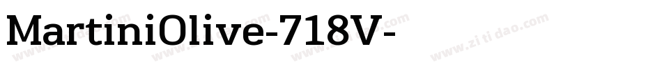MartiniOlive-718V字体转换