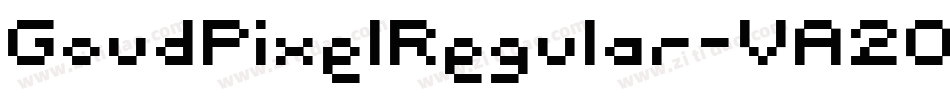 GoudPixelRegular-VA20字体转换