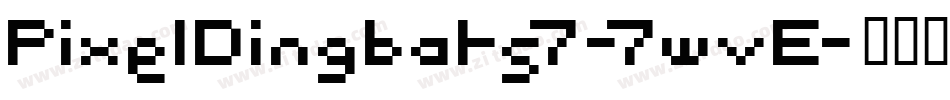 PixelDingbats7-7wvE字体转换