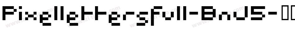 Pixellettersfull-BnJ5字体转换