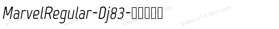 MarvelRegular-Dj83字体转换