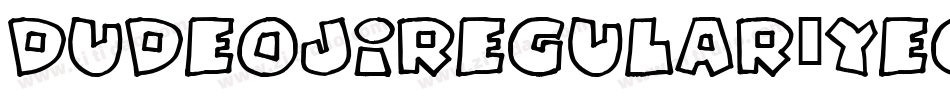 DudeojiRegular-yeGM字体转换