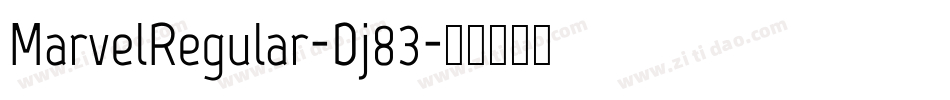 MarvelRegular-Dj83字体转换