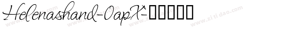 Helenashand-0apX字体转换