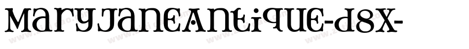 MaryJaneAntique-d8X字体转换