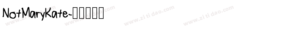 NotMaryKate字体转换
