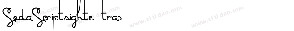 SodaScriptLightExtras字体转换