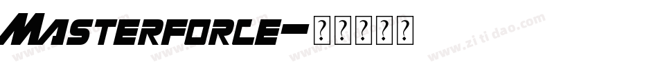 Masterforce字体转换