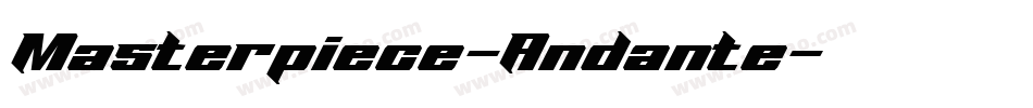 Masterpiece-Andante字体转换