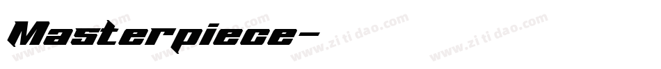 Masterpiece字体转换