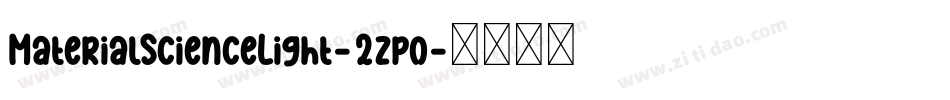 MaterialScienceLight-2zpo字体转换