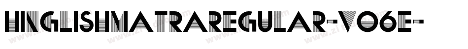 HinglishMatraRegular-vo6E字体转换