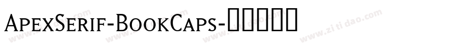 ApexSerif-BookCaps字体转换